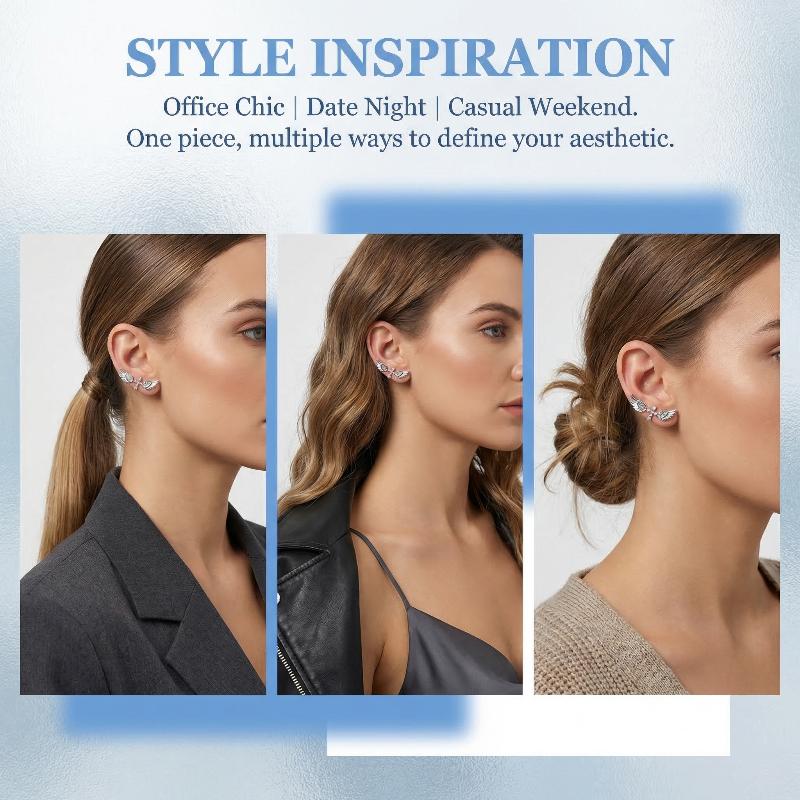 Angel Wings Cross Earrings Lux - Luxury Lifestyle Gifts recension och pris