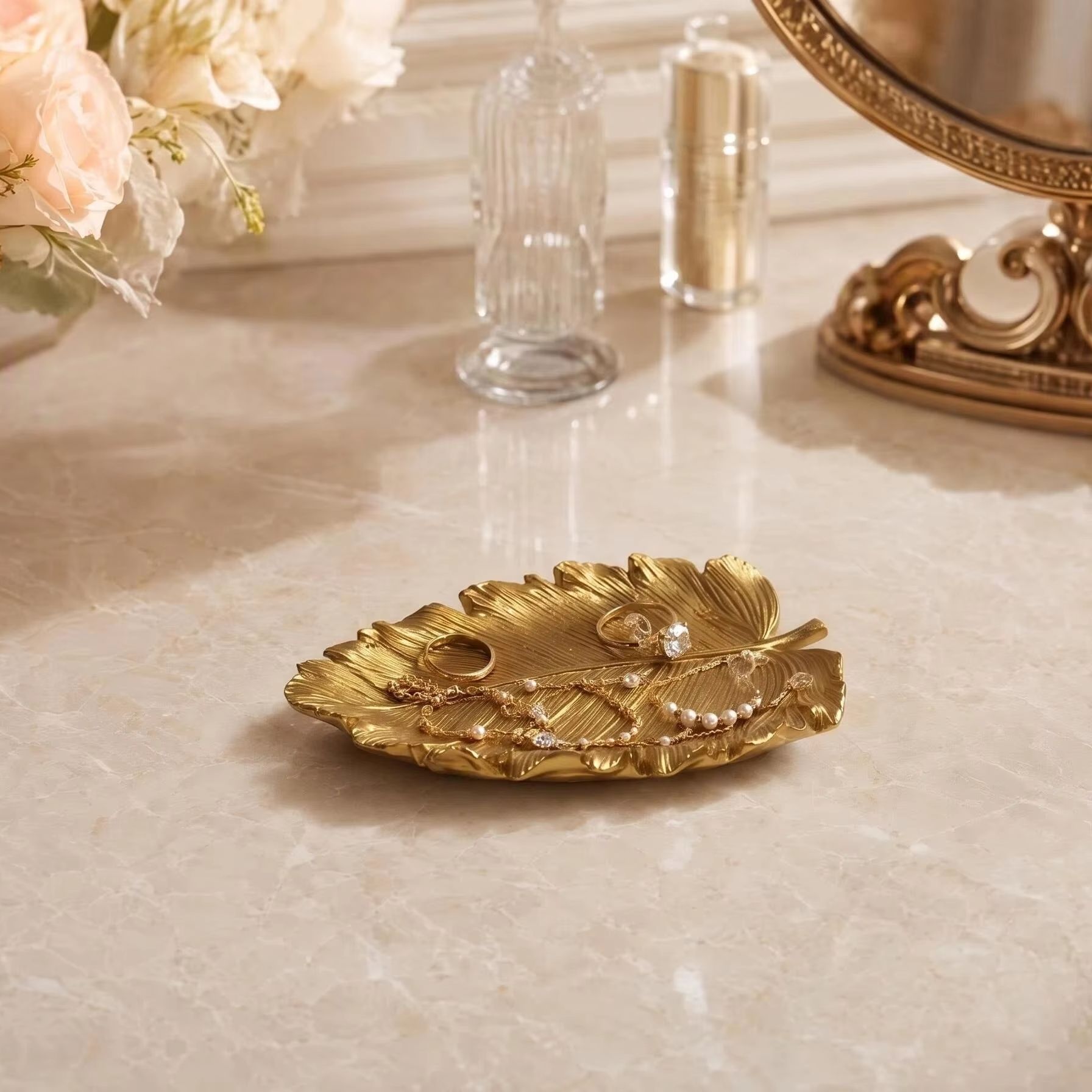 Light Luxury Golden Leaf Stora - Luxury Lifestyle Items recension och pris